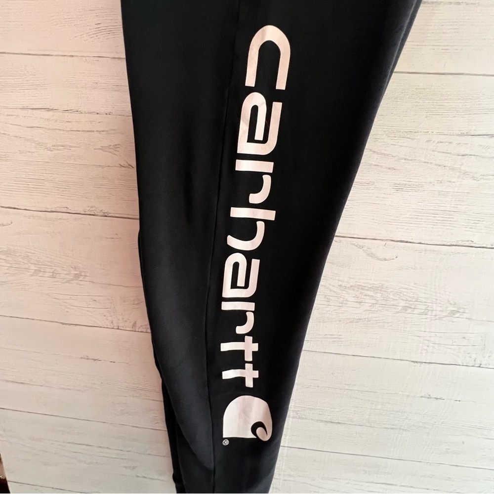 Carhartt Boys Logo Fleece Joggers Sweatpants - Black - Size Large (14-16) - EUC - Picture 8 of 14
